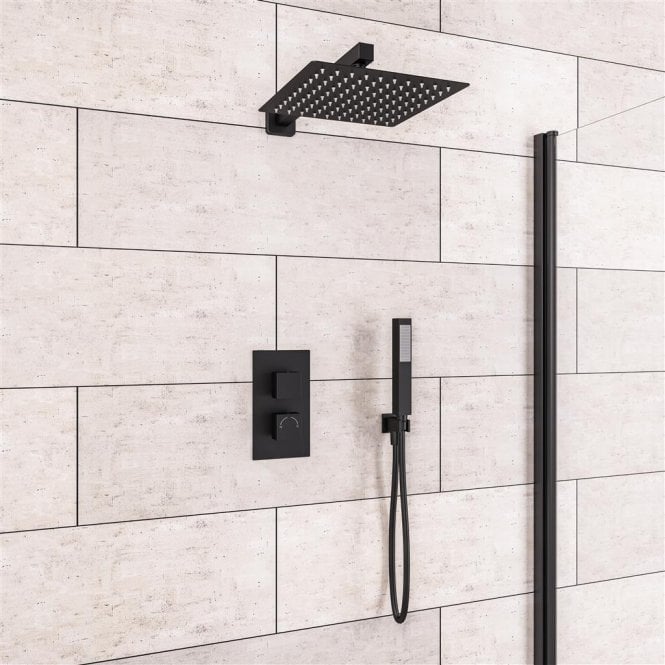 Eastbrook Square Shower Bundle Black