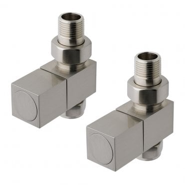 Straight square radiator valve (pair)