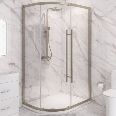 Vantage 2000 Easy Clean Offset Quadrant 1300x760mm