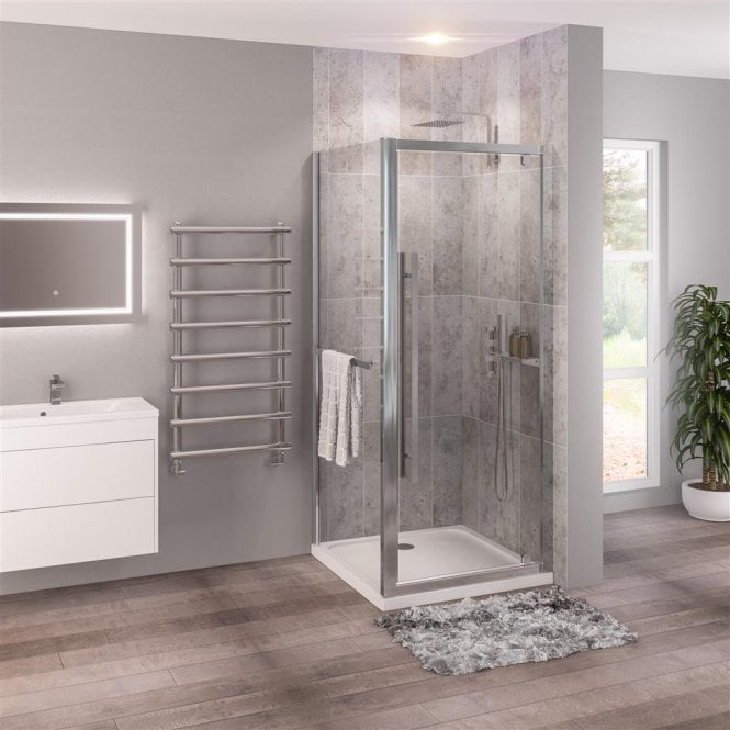 Eastbrook Vantage 2000 easy clean side panel c/w towel rail 800mm