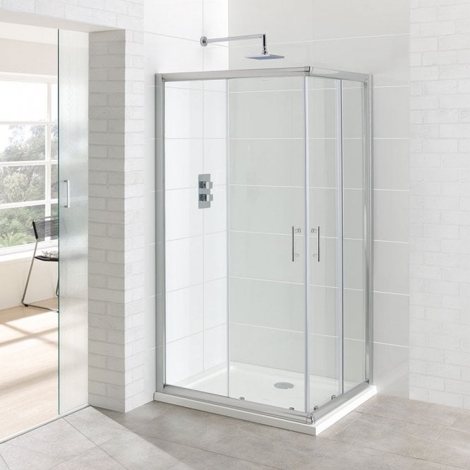 Eastbrook Vantage easy clean offset corner entry 900 x 800mm