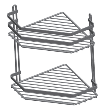 Euroshowers Double Corner Wire Basket