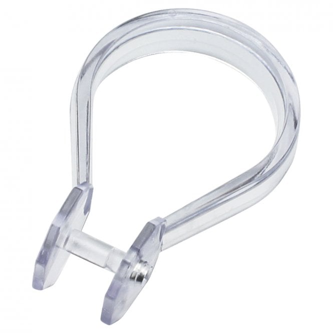 Euroshowers  Shower Curtain Rings Curtain Rings - button - 12pack Clear 69830