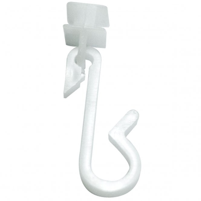 Euroshowers  Shower Curtain Rings Curtain Track Gliders - 24 pack White 69911