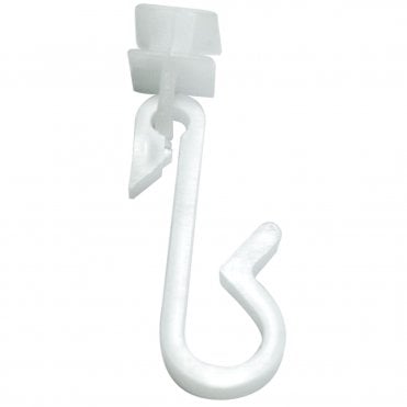 Euroshowers Shower Curtain Rings Curtain Track Gliders - 24 pack White 69911