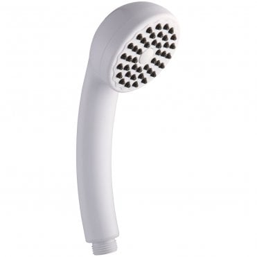 Euroshowers Shower Head W Rub Clean Jets EasySpray WRAS approved White 53010