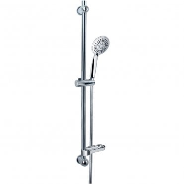 Euroshowers Shower Slide Rail Set SilverJet Chrome 53820