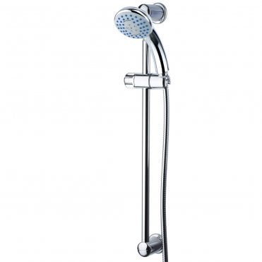 Euroshowers Shower Slide Rail Set SimpleJet Chrome 56520