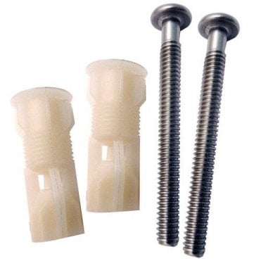 Top Fixing Toilet Seat Grommet Pack White