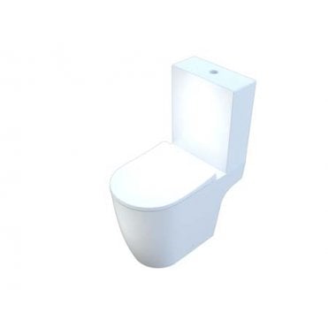 Frontline Adella Rimless C/C Open Back Pan White F10284