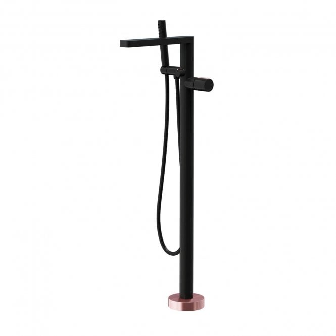 Frontline Aquaflow Edition Velar Black & Copper FS Bath Shower Mixer