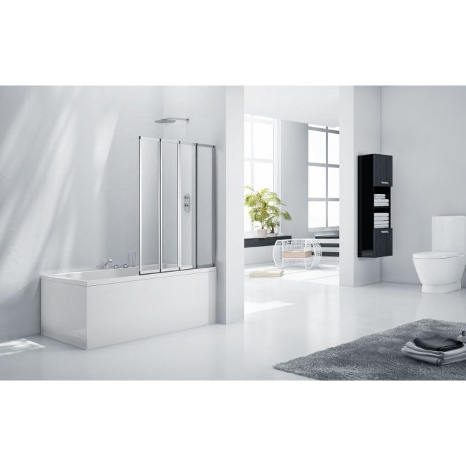Frontline  Aquaglass+ 3mm 4 Fold Bath Screen