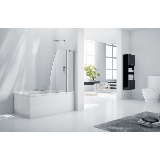 Frontline  Aquaglass+ 6mm Crescent Bath Screen