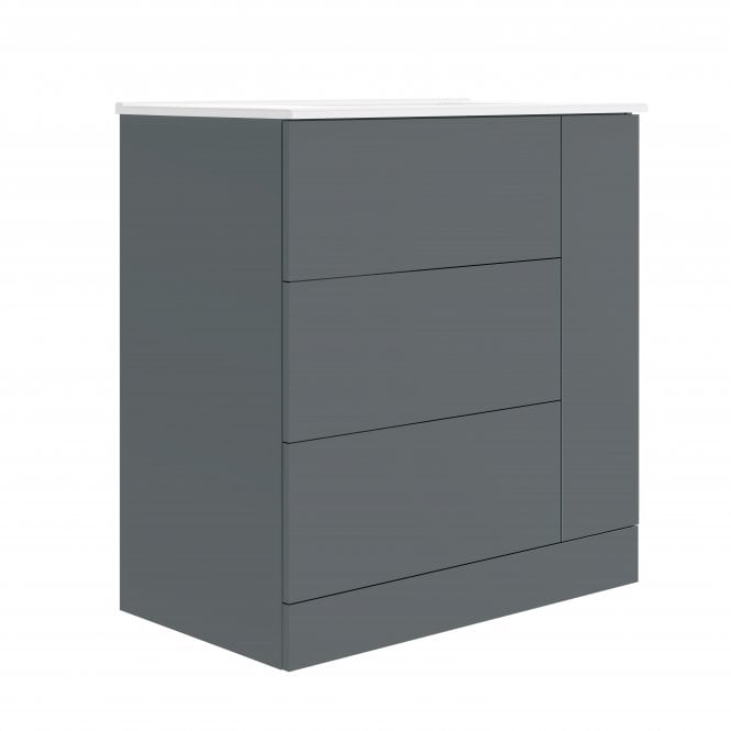 Frontline  Aquanova 800 F/S 3Drw 1Dr Unit Matt Grey F11210