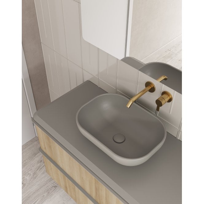 Frontline  Block Countertop Basin Matt Sand F10877