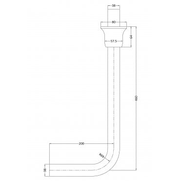 Frontline Chrome Low Level Flush Pipe Kit F01237