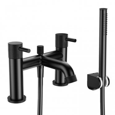 Frontline Desio Bath Shower Mixer Matt Black F08527