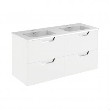 Frontline Life 600mm 4 Drawer Wall Unit - Gloss White