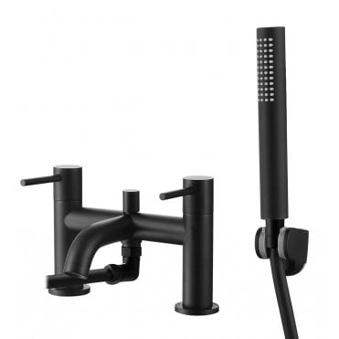 Frontline Mineral Bath Shower Mixer Matt Black F07988