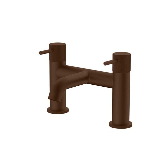 Frontline  Mineral Fluted Bath Filler Brushed Bronze F10856