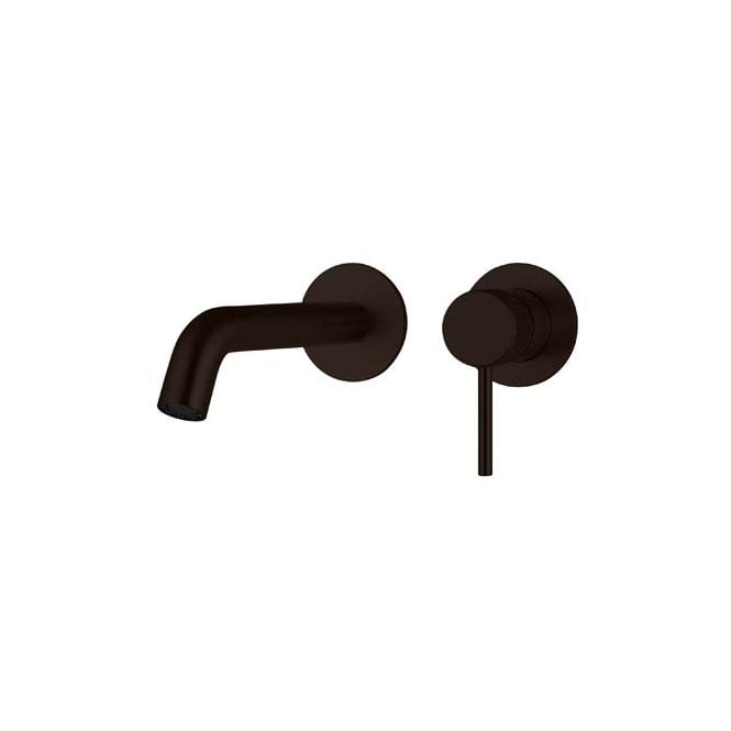 Frontline  Mineral Fluted W/Mount Basin Mixer Black F10837