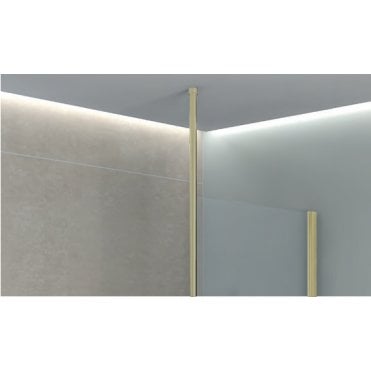Frontline Mineral Walk-In Floor Ceiling Post B/Brass F09972