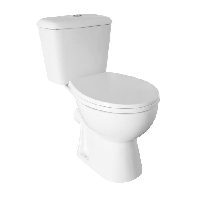 Frontline Monty Close Coupled Rimless Soft Close Toilet Complete Toilet