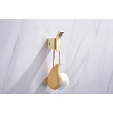 Frontline Robe Hook Brushed Brass F08593