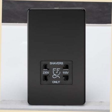 Frontline Shaver Socket Black & Black Insert F09162