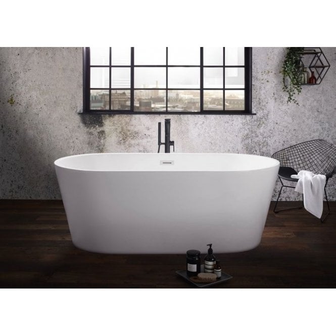 Frontline Sleek 1685 x 800mm Double Ended Freestanding Bath