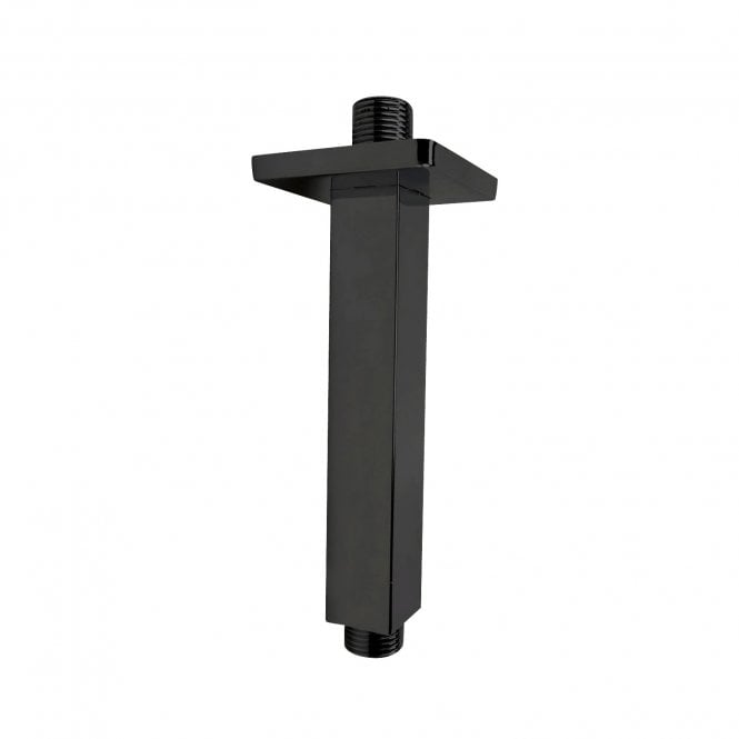 Frontline  Square Ceiling Arm 150Mm Matt Black F09582