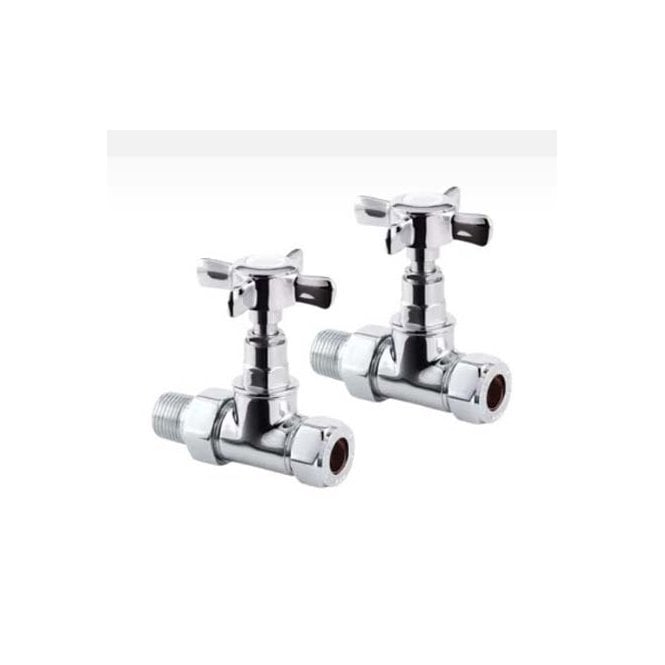 Frontline  Straight Traditional Valves Chrome F09240