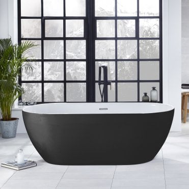 Frontline Summit Freestanding Bath 1700X800 Graphite F05249