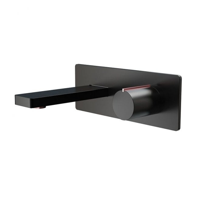 Frontline Velar Black & Copper Wall Mounted Basin Mixer Tap