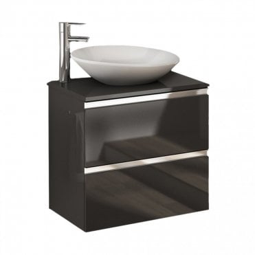 Frontline Vida 600mm 2-Drawer Wall Unit - Anthracite