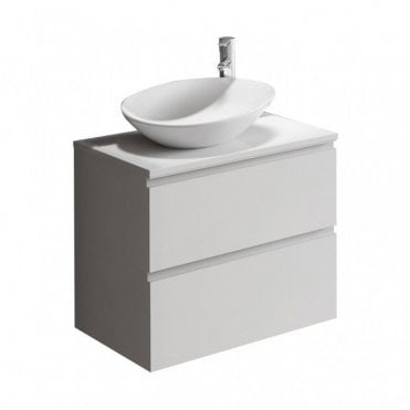 Frontline Vida 600mm 2-Drawer Wall Unit - Gloss White