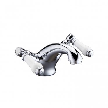 Frontline White Lever Basin Mixer Chrome F09872