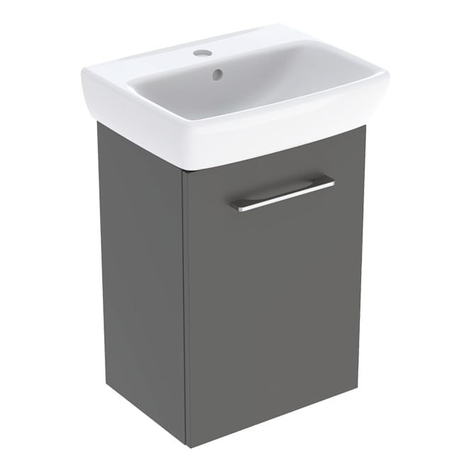 Geberit  450mm Selnova Square Basin&Unit Lava