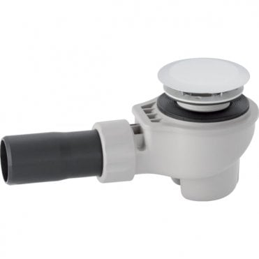 Geberit Domed Shower Waste including Trap, 50mm diameter - Gloss Chrome