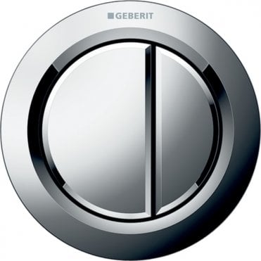 Geberit Geberit Dual Flush Button Pneumatic Type 01 - Plastic - Gloss chrome