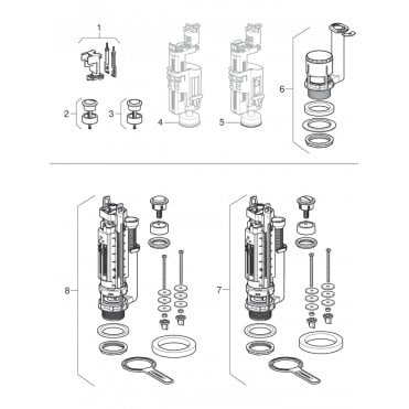 Geberit eberit Actuator For Type 280 F/Valve