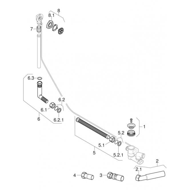 Geberit  eberit Bath Trap Attach.Set