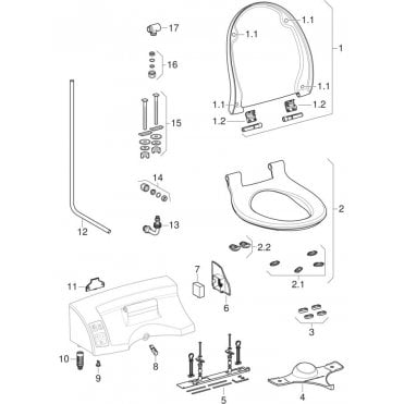 Geberit eberit Compress Pad A/Clean 5000 Set4