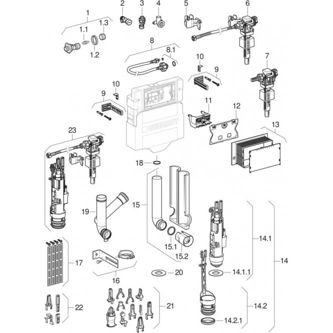 Geberit  eberit Cradle Assembly