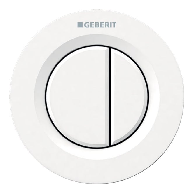 Geberit  eberit Dual Flush Button Pneumatic Type 01 - For Use With Sigma 80mm Concealed Cistens- White