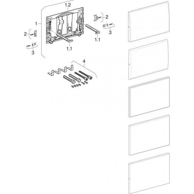 Geberit  eberit F/Plate Converion Set