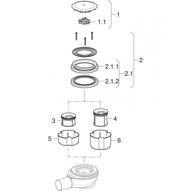 Geberit  eberit Flat Gasket D90