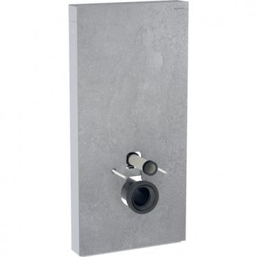 Geberit eberit Monolith For Wall Mounted WC 1010mm  Stoneware Front Cladding - Aluminium