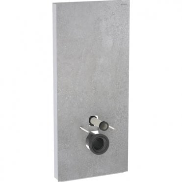 Geberit eberit Monolith For Wall Mounted WC 1140mm  Stoneware Front Cladding - Aluminium