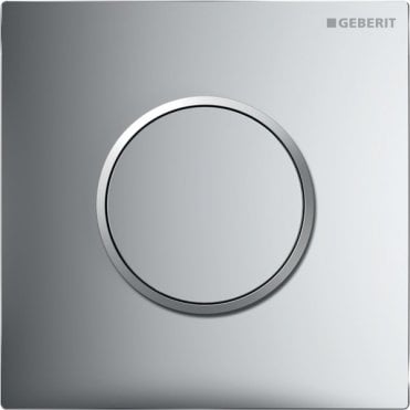 Geberit eberit Pneumatic Urinal Control - Sigma10 - Gloss Chrome/ Matt Chrome / Gloss